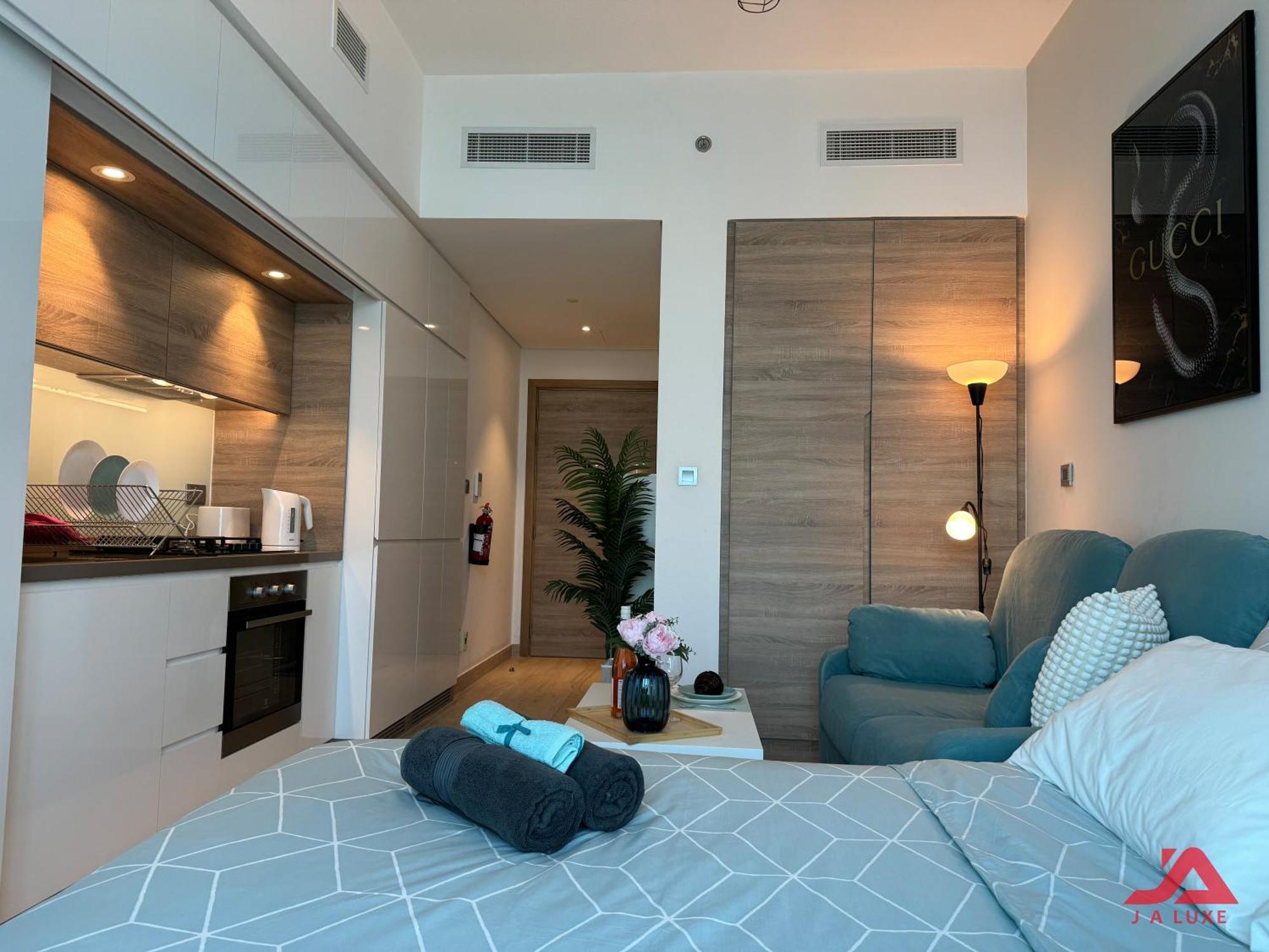 شقة Warm Cozy Partial Sea View In Marina With Modern Gym & Pool, Steps To Jbr Beach, Marina Walk & Metro